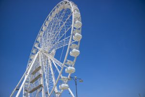 White Ferris wheel